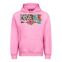 Fuchsia Pink western nurse arrow floral Urban Hoodie - BarkalooDesign