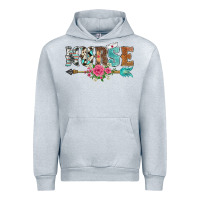 Heather Grey western nurse arrow floral Urban Hoodie - BarkalooDesign