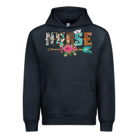 Navy western nurse arrow floral Urban Hoodie - BarkalooDesign