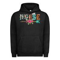Pigment Black western nurse arrow floral Urban Hoodie - BarkalooDesign