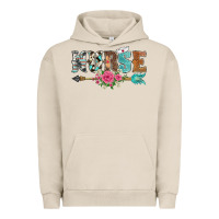 Pigment French Oak western nurse arrow floral Urban Hoodie - BarkalooDesign