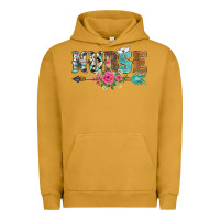 Pigment Peanut Butter western nurse arrow floral Urban Hoodie - BarkalooDesign