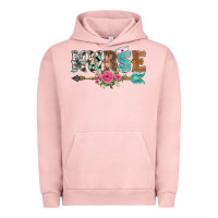 Pigment Salmon western nurse arrow floral Urban Hoodie - BarkalooDesign