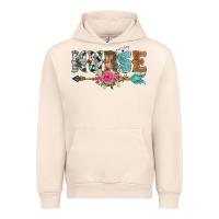 Sandshell western nurse arrow floral Urban Hoodie - BarkalooDesign