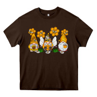 Chocolate Brown Honey Gnome Heavy Core Tee - CowhideDigitalArt