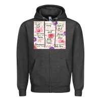Charcoal Heather positive quotes Zipper Hoodie - MaliasSmallBusiness
