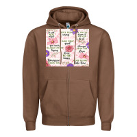 Chestnut positive quotes Zipper Hoodie - MaliasSmallBusiness