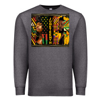 Charcoal Heather juneteenth tumbler Premium Sweatshirt - HRA Design Shop