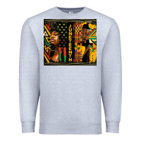 Heather Grey juneteenth tumbler Premium Sweatshirt - HRA Design Shop