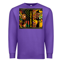 Purple juneteenth tumbler Premium Sweatshirt - HRA Design Shop
