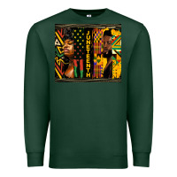 Sports Green juneteenth tumbler Premium Sweatshirt - HRA Design Shop