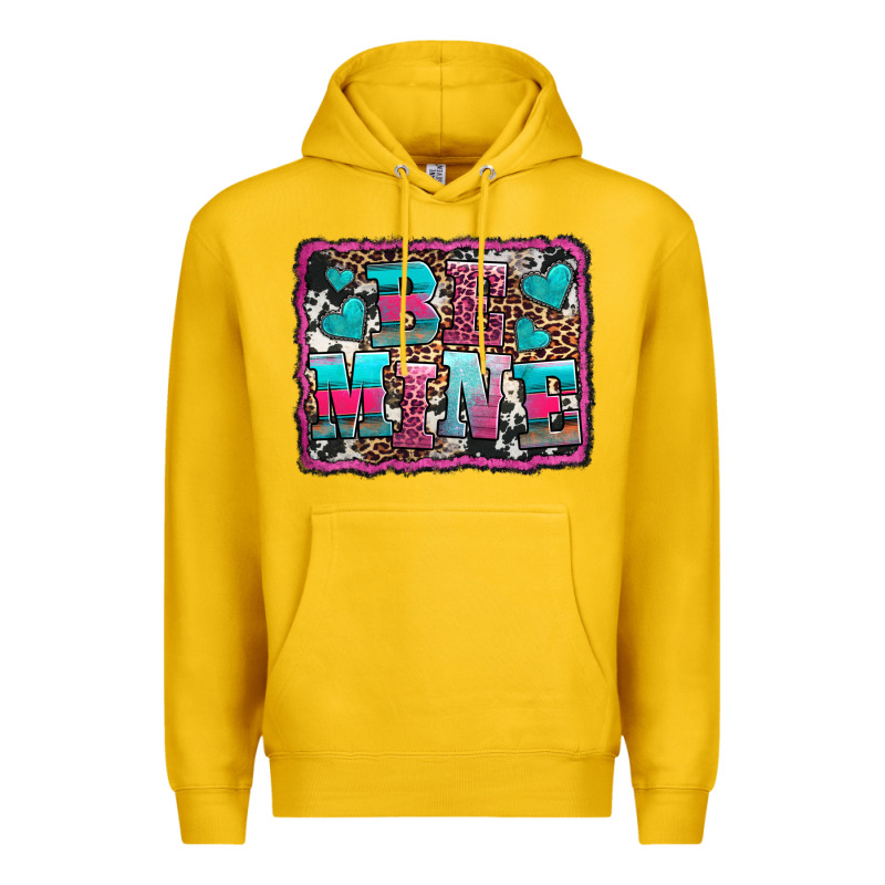 Be Mine Western Valentine's Day Premium Hoodie by AdoDesignShop | Teevron