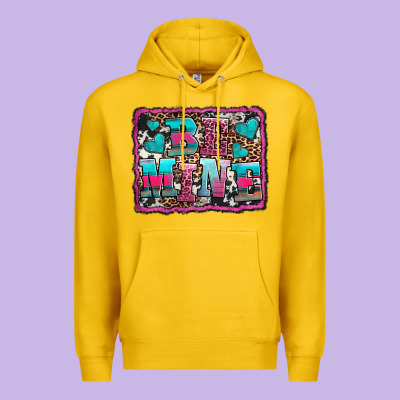 Be Mine Western Valentine's Day Premium Hoodie Designed By Adodesignshop