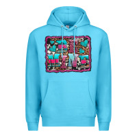Ocean Blue be mine western valentine's day Premium Hoodie - AdoDesignShop