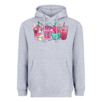 Heather Grey nurse fuel coffee cups Heavyweight Hoodie - texasbilliewilder