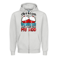 Dove Grey show me your bobbers and i will show my rod Zipper Hoodie - MaliasSmallBusiness
