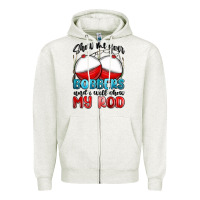 Oatmeal Heather show me your bobbers and i will show my rod Zipper Hoodie - MaliasSmallBusiness