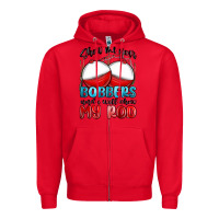 Red show me your bobbers and i will show my rod Zipper Hoodie - MaliasSmallBusiness