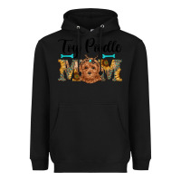 Black western toy poodle mom Heavyweight Hoodie - RanaPortraitStore