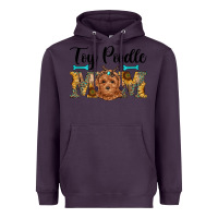 Plum western toy poodle mom Heavyweight Hoodie - RanaPortraitStore