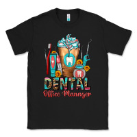 Black dental office manager cold drink frappe Classic Tee - FaDigitalArtStudio