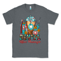 Charcoal Heather dental office manager cold drink frappe Classic Tee - FaDigitalArtStudio