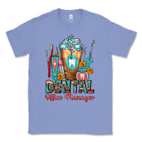 Colony Blue dental office manager cold drink frappe Classic Tee - FaDigitalArtStudio