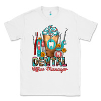 White dental office manager cold drink frappe Classic Tee - FaDigitalArtStudio