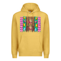 Antique Gold easter leopard egg bunny brush stroke Premium Hoodie - Artiststas
