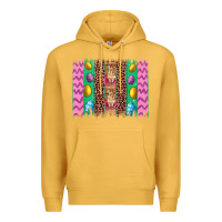 Mustard easter leopard egg bunny brush stroke Premium Hoodie - Artiststas