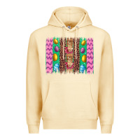 Pina Colada easter leopard egg bunny brush stroke Premium Hoodie - Artiststas
