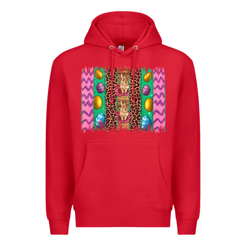 Easter Leopard Egg Bunny Brush Stroke Premium Hoodie by Artiststas | Teevron
