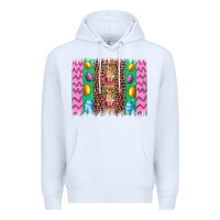 White easter leopard egg bunny brush stroke Premium Hoodie - Artiststas