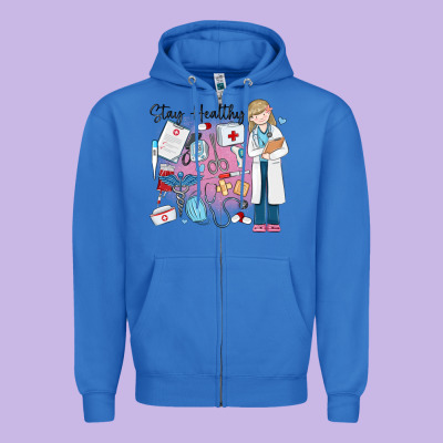 Zipper Hoodie stay healthy nurse