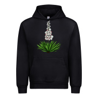 Black Yucca Flower IIIustrations Urban Hoodie - LillyAllenDesigns