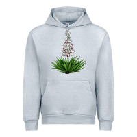 Heather Grey Yucca Flower IIIustrations Urban Hoodie - LillyAllenDesigns