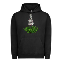 Pigment Black Yucca Flower IIIustrations Urban Hoodie - LillyAllenDesigns