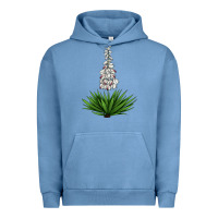 Pigment Pebble Blue Yucca Flower IIIustrations Urban Hoodie - LillyAllenDesigns