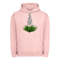 Pigment Salmon Yucca Flower IIIustrations Urban Hoodie - LillyAllenDesigns
