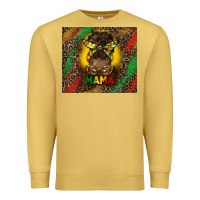 Antique Gold juneteenth afro bun mama tumbler Premium Sweatshirt - HRA Design Shop