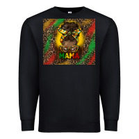 Black juneteenth afro bun mama tumbler Premium Sweatshirt - HRA Design Shop