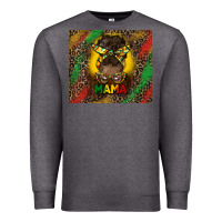 Charcoal Heather juneteenth afro bun mama tumbler Premium Sweatshirt - HRA Design Shop