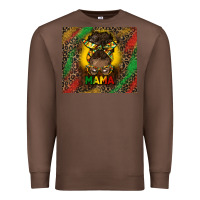 Chestnut juneteenth afro bun mama tumbler Premium Sweatshirt - HRA Design Shop