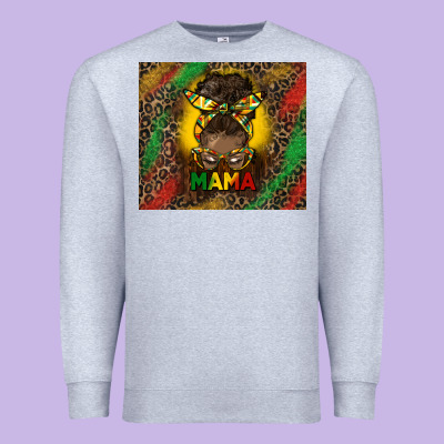 Juneteenth Afro Bun Mama Tumbler Premium Sweatshirt Designed By Hra Design Shop