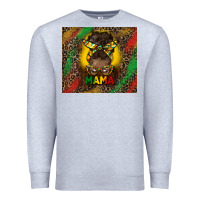 Heather Grey juneteenth afro bun mama tumbler Premium Sweatshirt - HRA Design Shop