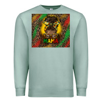Seafoam juneteenth afro bun mama tumbler Premium Sweatshirt - HRA Design Shop
