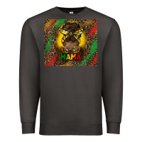 Smoke juneteenth afro bun mama tumbler Premium Sweatshirt - HRA Design Shop