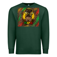 Sports Green juneteenth afro bun mama tumbler Premium Sweatshirt - HRA Design Shop