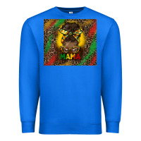 True Royal juneteenth afro bun mama tumbler Premium Sweatshirt - HRA Design Shop