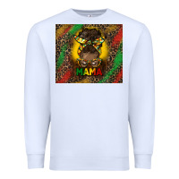 White juneteenth afro bun mama tumbler Premium Sweatshirt - HRA Design Shop